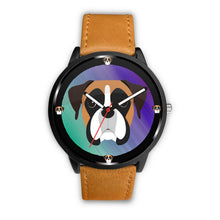 Load image into Gallery viewer, Boxer Dog Art Print Wrist watch - Free Shipping