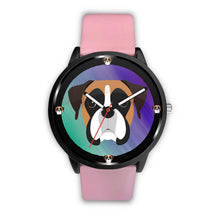 Load image into Gallery viewer, Boxer Dog Art Print Wrist watch - Free Shipping