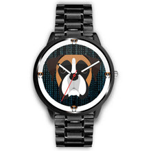 Load image into Gallery viewer, Boxer Dog On Black Print Wrist watch - Free Shipping