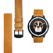 Load image into Gallery viewer, Boxer Dog On Black Print Wrist watch - Free Shipping