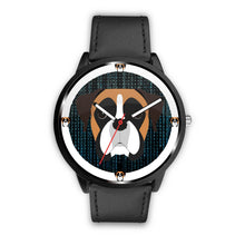 Load image into Gallery viewer, Boxer Dog On Black Print Wrist watch - Free Shipping