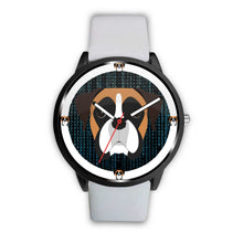 Load image into Gallery viewer, Boxer Dog On Black Print Wrist watch - Free Shipping