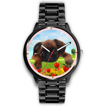 Load image into Gallery viewer, Brussels Griffon Puppy Print Wrist watch - Free Shipping