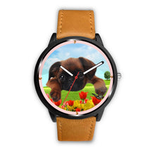 Load image into Gallery viewer, Brussels Griffon Puppy Print Wrist watch - Free Shipping