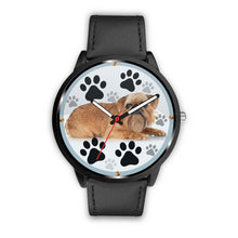 Load image into Gallery viewer, Brussels Griffon Dog Paws Print Wrist watch - Free Shipping