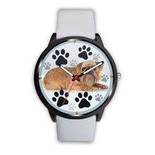 Load image into Gallery viewer, Brussels Griffon Dog Paws Print Wrist watch - Free Shipping