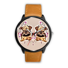 Load image into Gallery viewer, Brussels Griffon Print Wrist Watch-Free Shipping