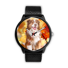 Load image into Gallery viewer, Cute Australian Shepherd Print Wrist Watch - Free Shipping