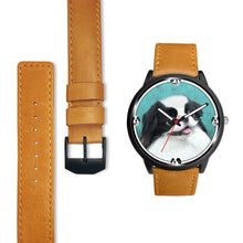 Load image into Gallery viewer, Cute Japanese Chin Dog Art Print Wrist watch - Free Shipping