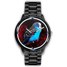 Load image into Gallery viewer, Budgerigar (Blue Budgie) Parrot Print Wrist watch - Free Shipping