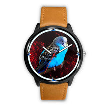 Load image into Gallery viewer, Budgerigar (Blue Budgie) Parrot Print Wrist watch - Free Shipping