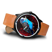 Load image into Gallery viewer, Budgerigar (Blue Budgie) Parrot Print Wrist watch - Free Shipping