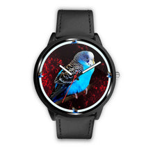 Load image into Gallery viewer, Budgerigar (Blue Budgie) Parrot Print Wrist watch - Free Shipping