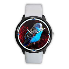 Load image into Gallery viewer, Budgerigar (Blue Budgie) Parrot Print Wrist watch - Free Shipping