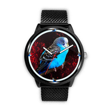 Load image into Gallery viewer, Budgerigar (Blue Budgie) Parrot Print Wrist watch - Free Shipping