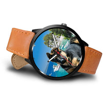 Load image into Gallery viewer, Cute German Shepherd Puppy Print Wrist Watch- Free Shipping