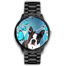 Load image into Gallery viewer, Boston Terrier Print Wrist Watch- Free Shipping