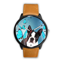 Load image into Gallery viewer, Boston Terrier Print Wrist Watch- Free Shipping