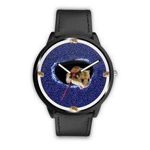 Load image into Gallery viewer, Chinese Hamster On Denim Print Wrist watch - Free Shipping