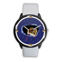 Load image into Gallery viewer, Chinese Hamster On Denim Print Wrist watch - Free Shipping