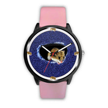Load image into Gallery viewer, Chinese Hamster On Denim Print Wrist watch - Free Shipping