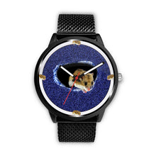Load image into Gallery viewer, Chinese Hamster On Denim Print Wrist watch - Free Shipping