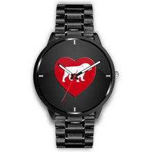Load image into Gallery viewer, Bulldog With Heart Print Wrist Watch- Free Shipping
