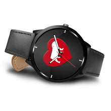 Load image into Gallery viewer, Bulldog With Heart Print Wrist Watch- Free Shipping