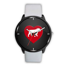 Load image into Gallery viewer, Bulldog With Heart Print Wrist Watch- Free Shipping