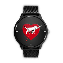 Load image into Gallery viewer, Bulldog With Heart Print Wrist Watch- Free Shipping