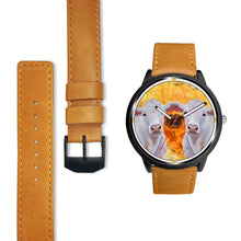 Load image into Gallery viewer, Charolais Cattle Print Wrist watch - Free Shipping