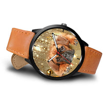 Load image into Gallery viewer, Boxer Dog Golden Print Wrist Watch- Free Shipping