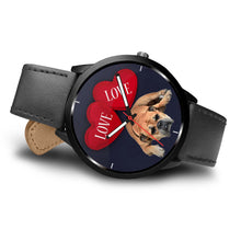 Load image into Gallery viewer, Bullmastiff with Love Print Wrist Watch-Free Shipping