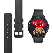 Load image into Gallery viewer, Bullmastiff with Love Print Wrist Watch-Free Shipping