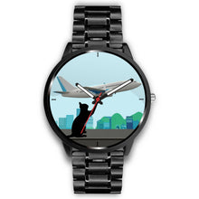 Load image into Gallery viewer, Catching Plane Cat Print Wrist Watch-Free Shipping