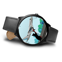 Load image into Gallery viewer, Catching Plane Cat Print Wrist Watch-Free Shipping