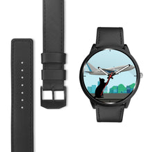 Load image into Gallery viewer, Catching Plane Cat Print Wrist Watch-Free Shipping