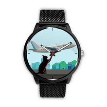 Load image into Gallery viewer, Catching Plane Cat Print Wrist Watch-Free Shipping