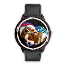 Load image into Gallery viewer, Caveliar King Charles On Heart Print Wrist Watch - Free Shipping