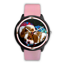 Load image into Gallery viewer, Caveliar King Charles On Heart Print Wrist Watch - Free Shipping