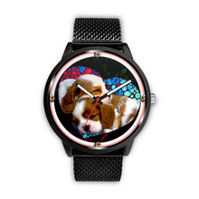 Load image into Gallery viewer, Caveliar King Charles On Heart Print Wrist Watch - Free Shipping