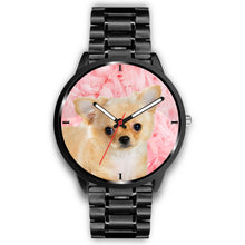 Load image into Gallery viewer, Chihuahua Dog On Pink Print Wrist Watch - Free Shipping
