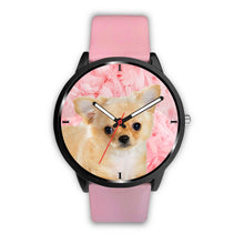 Load image into Gallery viewer, Chihuahua Dog On Pink Print Wrist Watch - Free Shipping