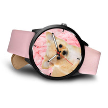 Load image into Gallery viewer, Chihuahua Dog On Pink Print Wrist Watch - Free Shipping