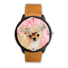 Load image into Gallery viewer, Chihuahua Dog On Pink Print Wrist Watch - Free Shipping