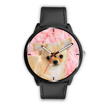 Load image into Gallery viewer, Chihuahua Dog On Pink Print Wrist Watch - Free Shipping