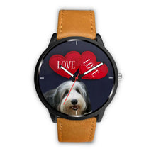 Load image into Gallery viewer, Cute Bearded Collie Love Print Wrist Watch-Free Shipping