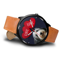 Load image into Gallery viewer, Cute Bearded Collie Love Print Wrist Watch-Free Shipping