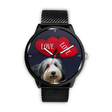 Load image into Gallery viewer, Cute Bearded Collie Love Print Wrist Watch-Free Shipping