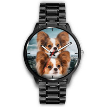 Load image into Gallery viewer, Cute Papillon Dog Print Wrist Watch - Free Shipping